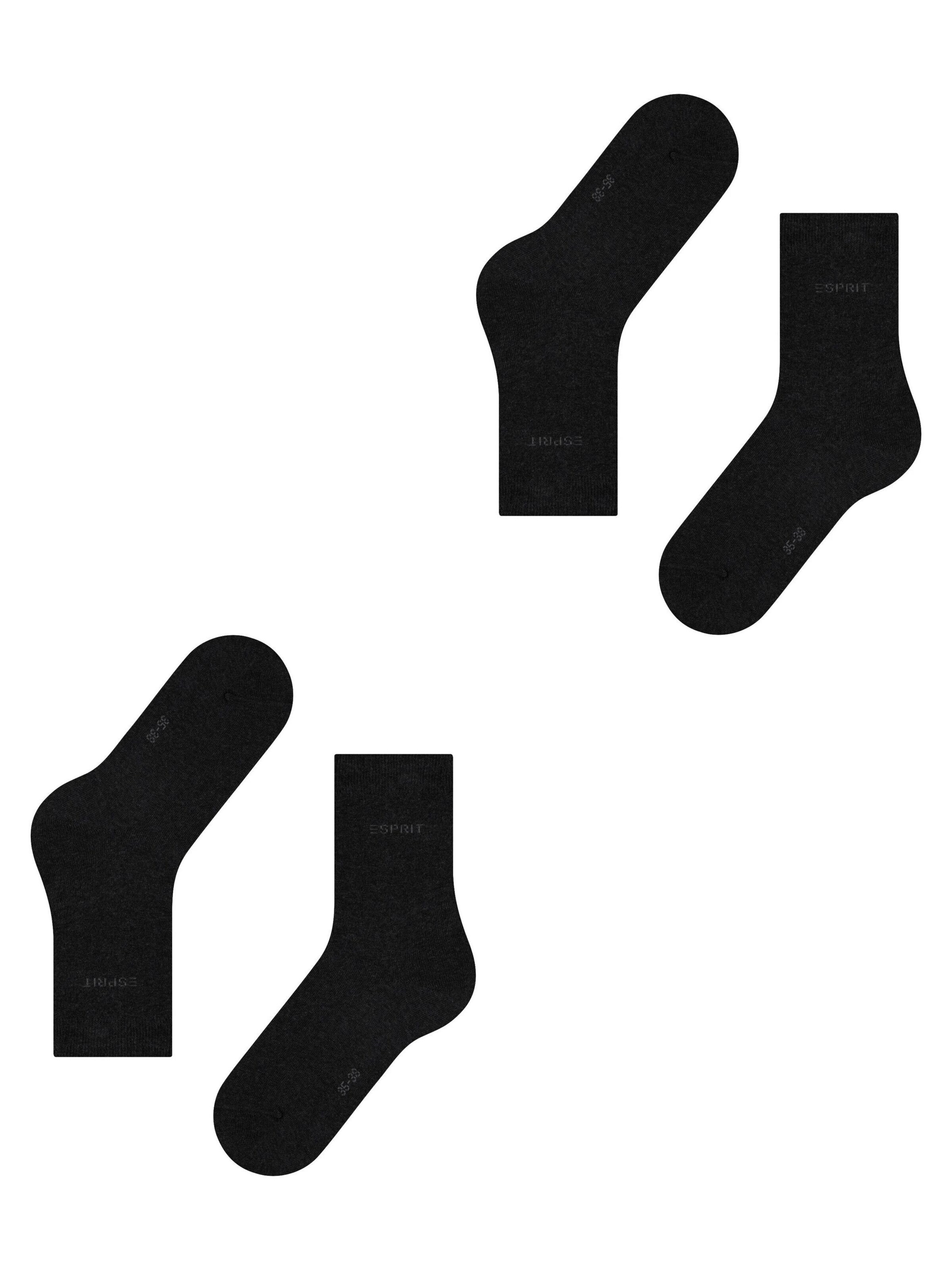 ESPRIT Socken 'Uni 2-Pack'‌‌‌‌ in Grau