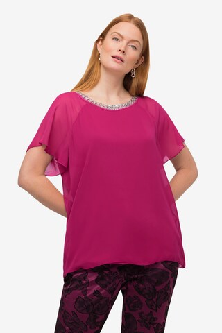 Ulla Popken Blouse in Pink: front