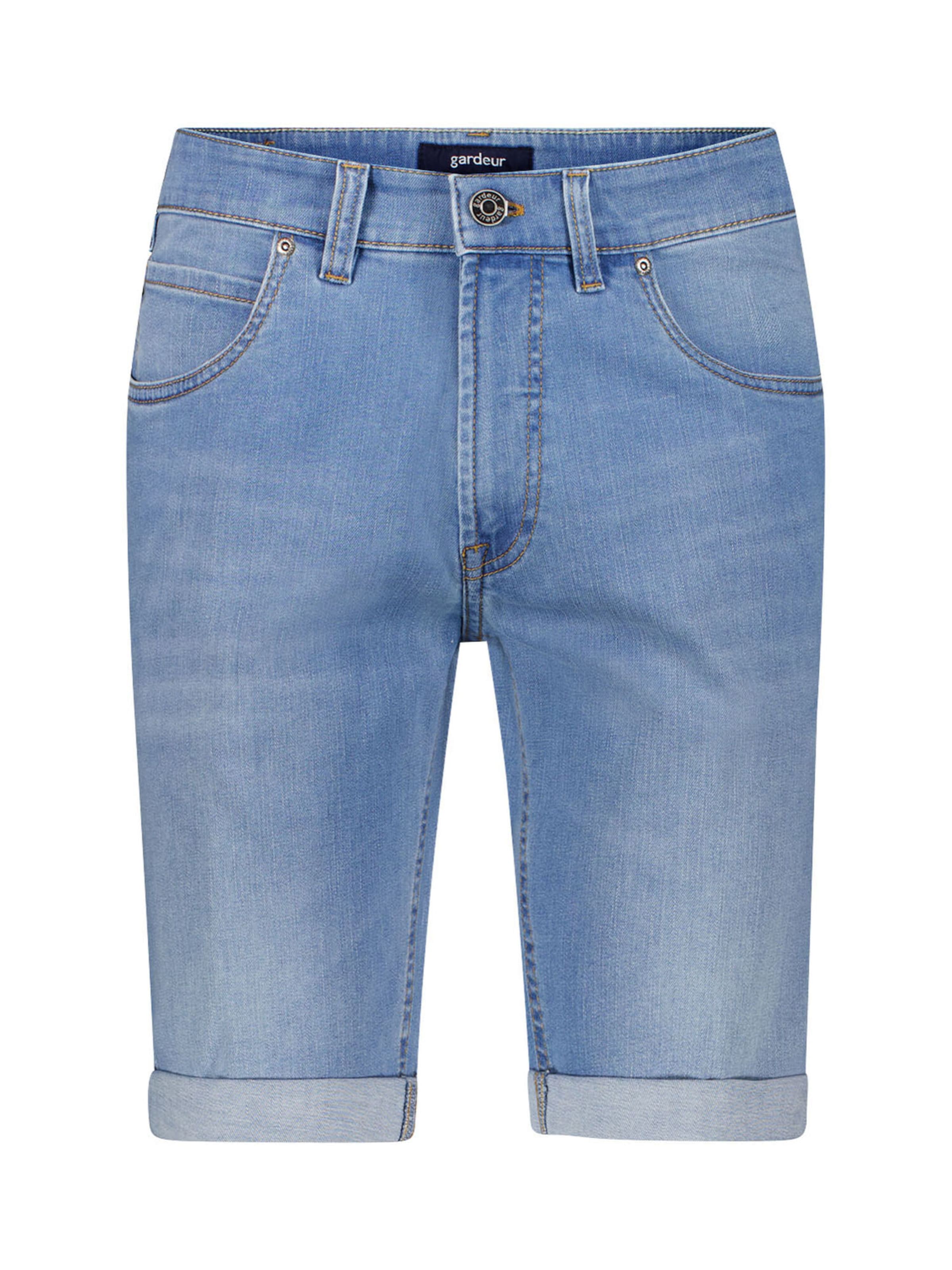 Coupe slim Pantalon Gardeur en bleu : devant