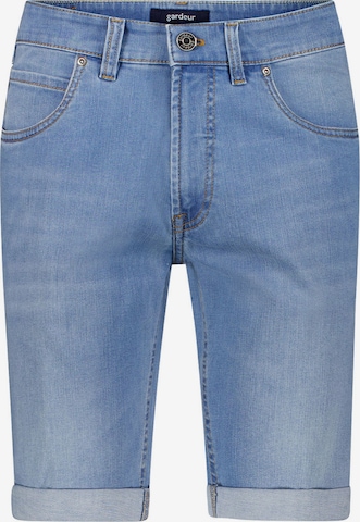 Coupe slim Pantalon Gardeur en bleu : devant