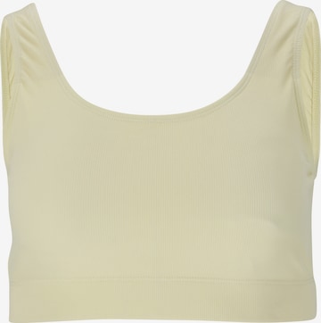 Athlecia Athletic Bikini Top 'Daisee' in Yellow: front