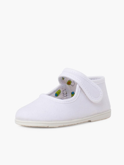 Pisamonas Ballerines en 19 en blanc, Vue avec produit