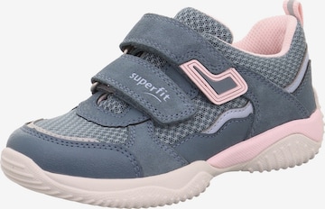 Sneaker 'STORM' de la SUPERFIT pe albastru: față