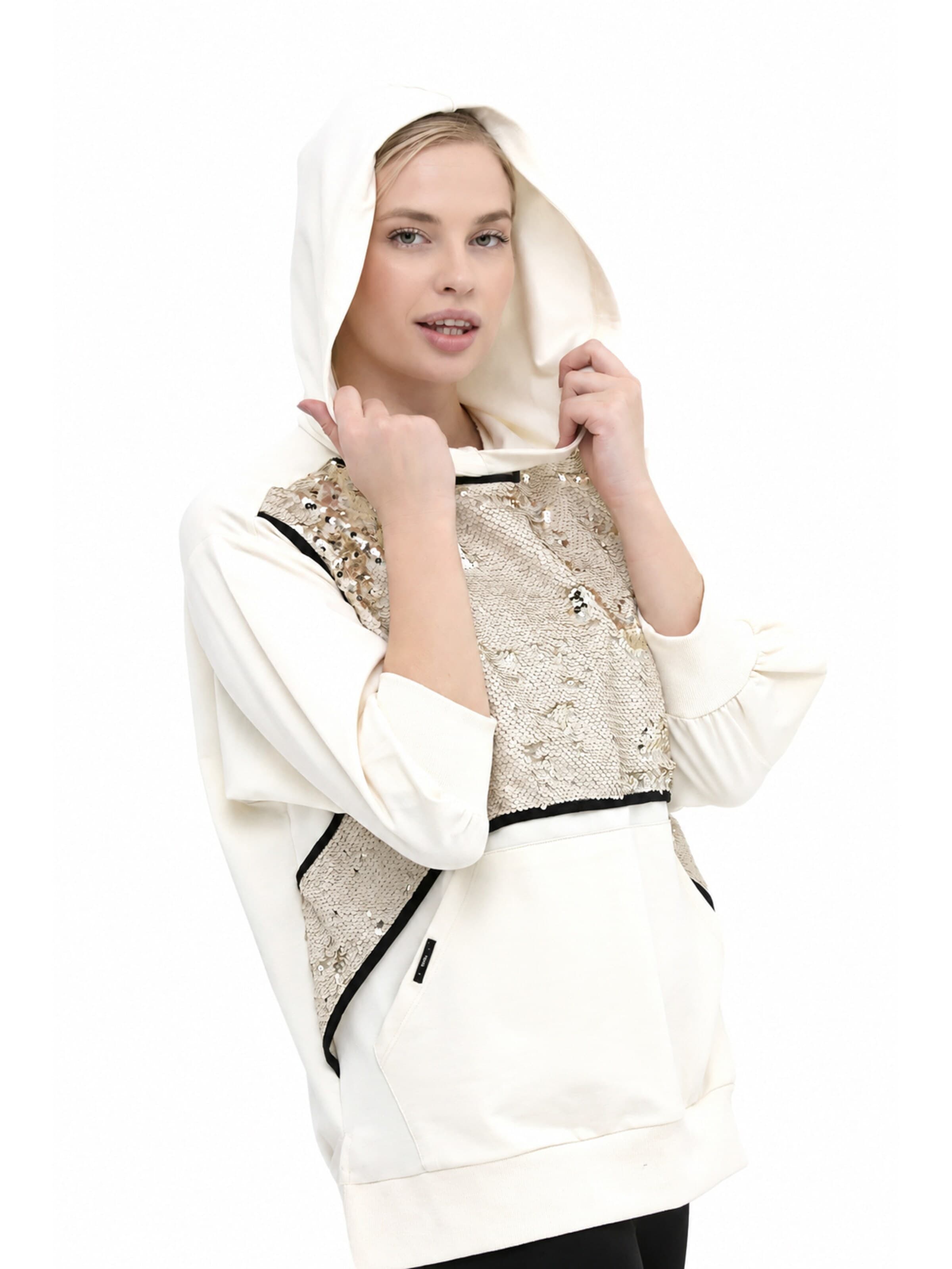 SCR. Sweatshirt 'SHOSIN' in White