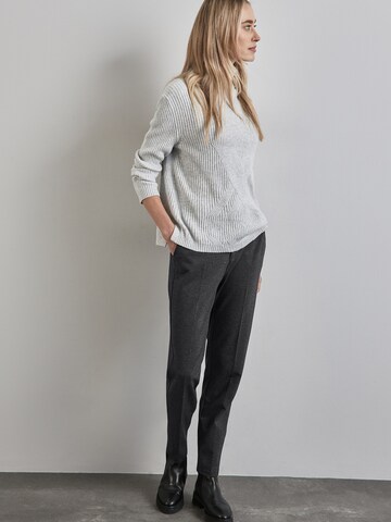 STREET ONE Slimfit Bukser med fals i sort