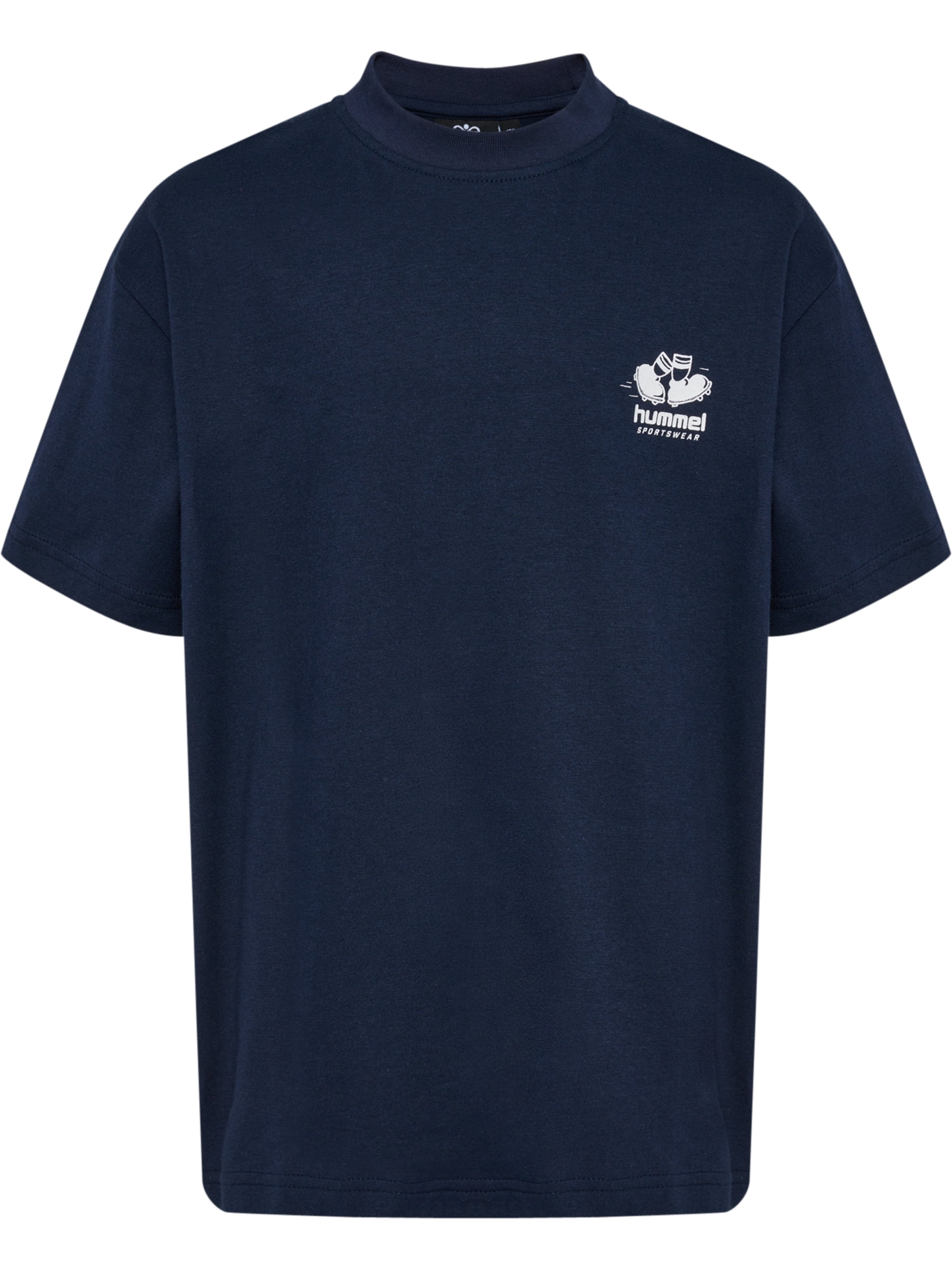 Hummel T-Shirt en bleu nuit / blanc, Vue avec produit