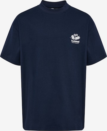 T-Shirt Hummel en bleu : devant
