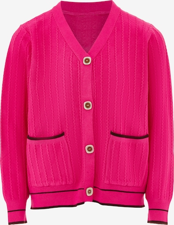 Cardigan NALLY en rose : devant