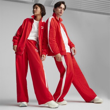 PUMA - Loosefit Calças 'T7' em vermelho