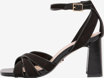 Basutės su dirželiais iš Lipsy, spalva – juoda, Prekių apžvalga