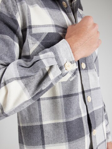 Key Largo Regular fit Button Up Shirt 'PALERMO' in Grey