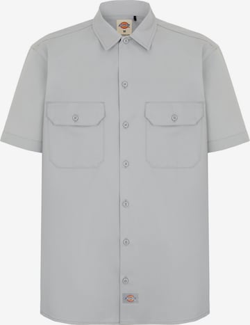 DICKIESRegular Fit Košulja 'WORK SHIRT' - siva boja: prednji dio