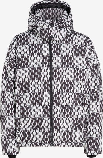 Karl Lagerfeld Vinterjakke 'Check Down' i svart / hvit, Produktvisning
