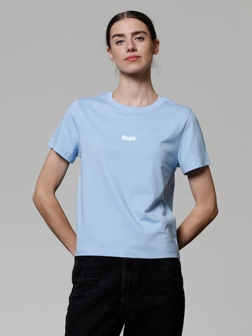 Watapparel Shirt ' Nope ' in Blau: Vorderseite
