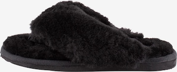 SHEPHERD Hausschuh 'Pernilla' in Schwarz: Vorderseite