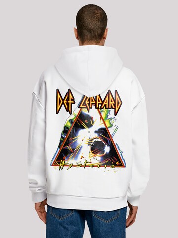 Sweat-shirt 'Def Leppard Hysteria' F4NT4STIC en blanc : devant