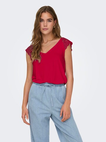 ONLY - Camiseta 'ONLPetra' en rojo: frente