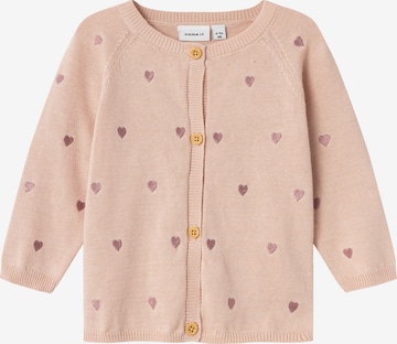 NAME IT Knit Cardigan 'Beheart' in Pink: front