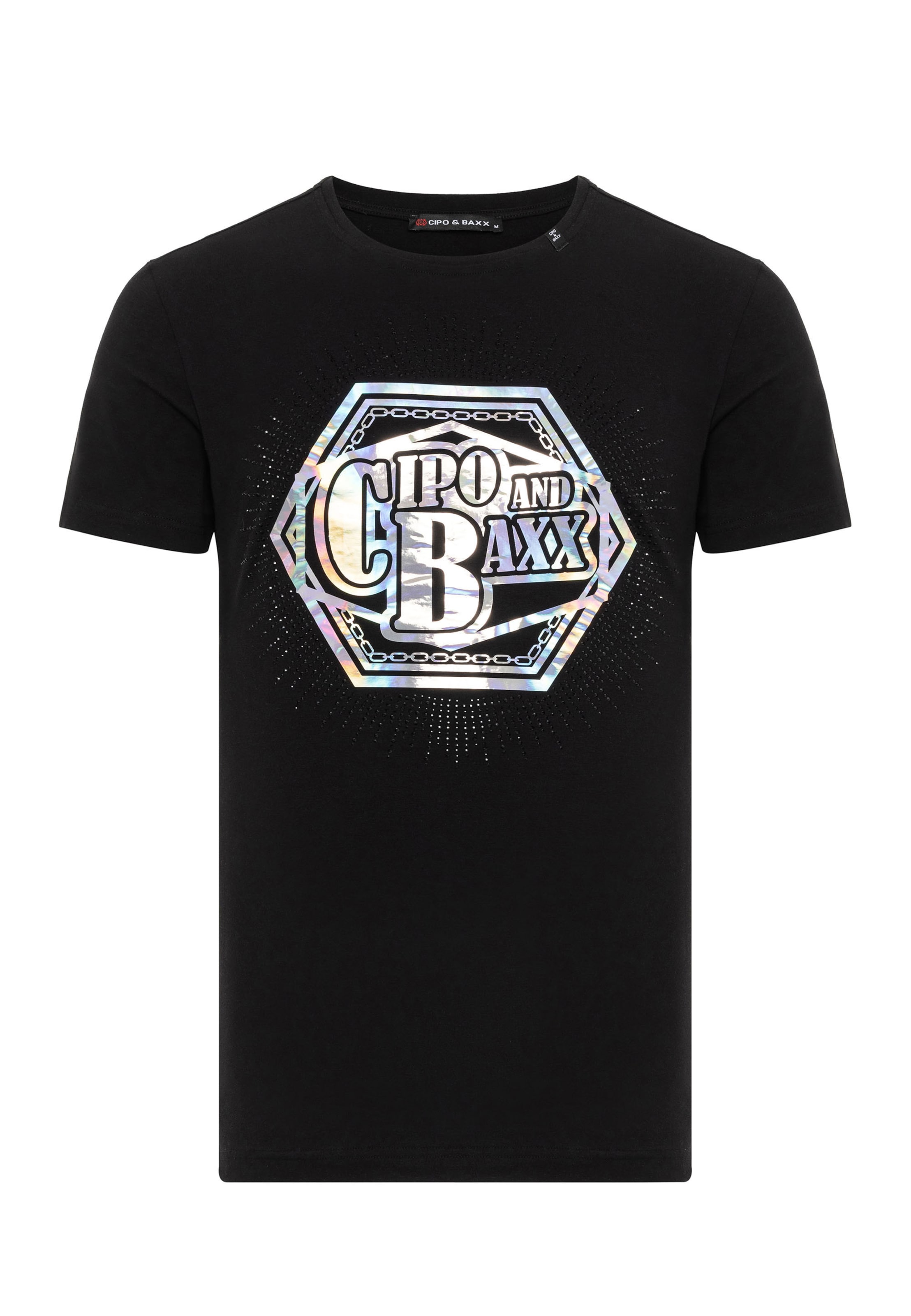 CIPO & BAXX Shirt in Zwart: voorkant