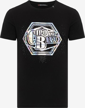 CIPO & BAXX Shirt in Zwart: voorkant