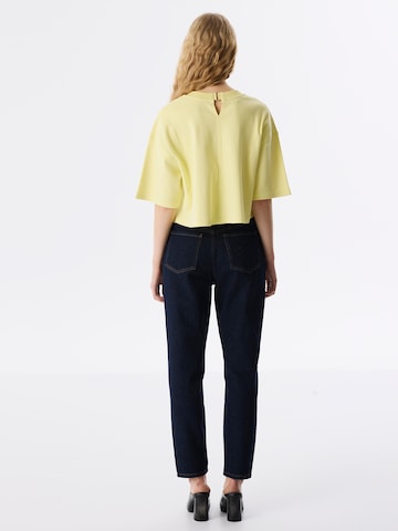 Twist Oversized shirt in Geel