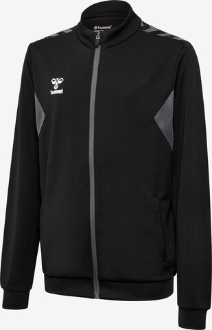 Hummel Athletic Zip-Up Hoodie 'Authentic' in Black