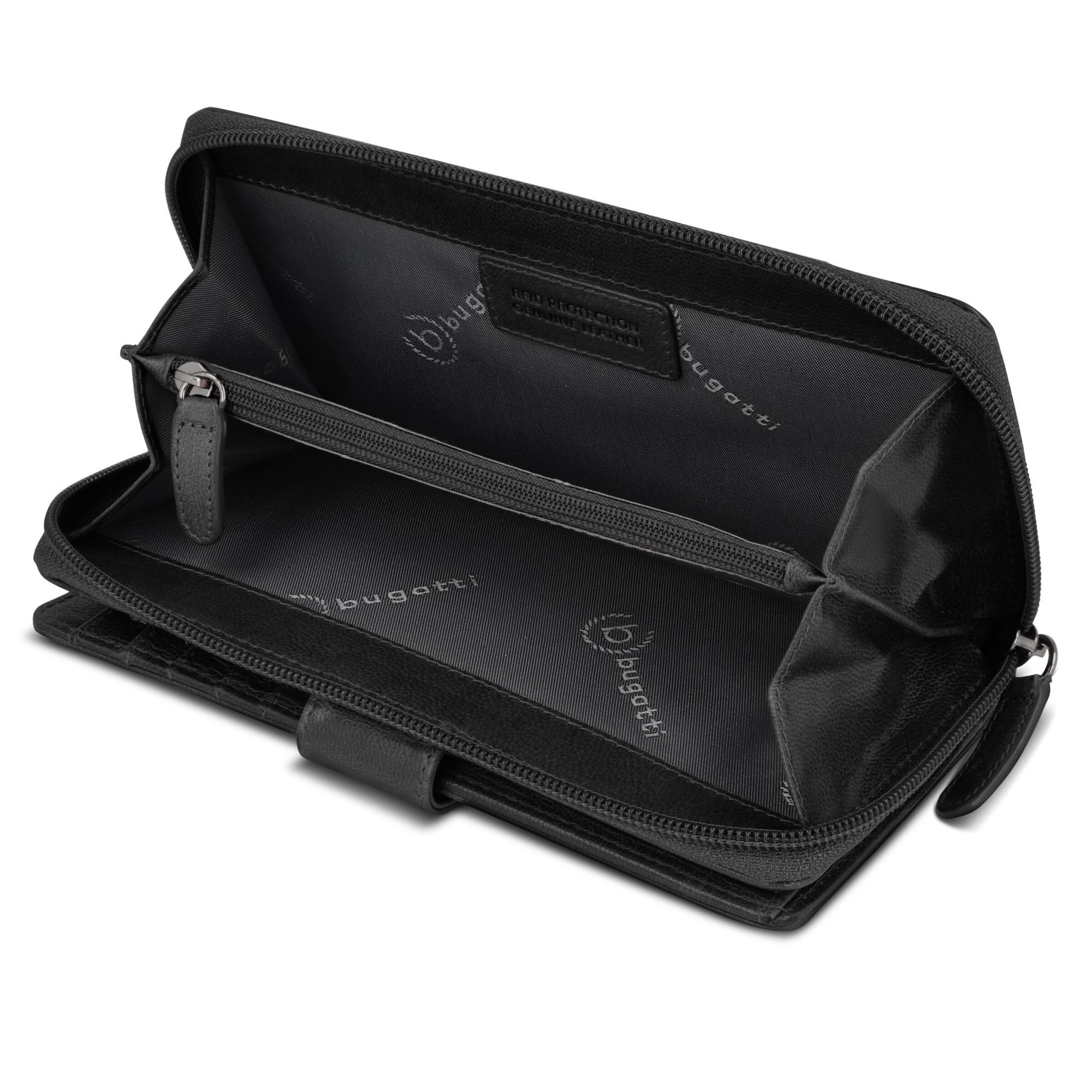 bugatti Portemonnee 'Valencia' in Zwart