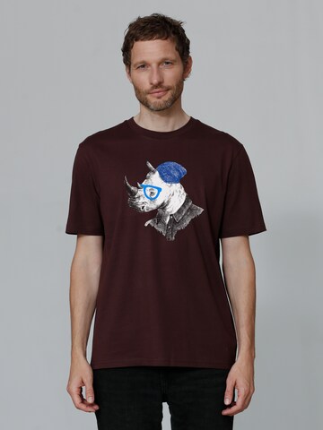 Watapparel Shirt ' Nashorn ' in Red: front