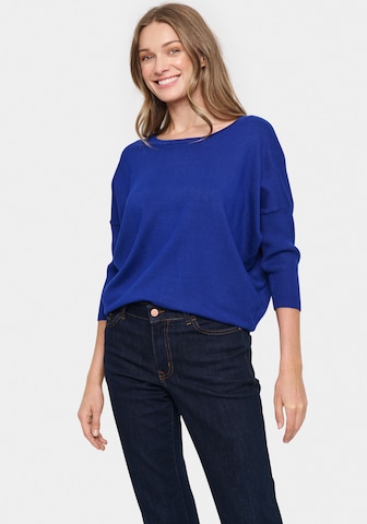SAINT TROPEZ Sweater 'Mia' in Blue: front