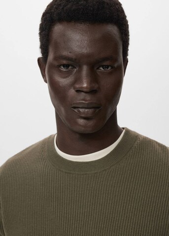 MANGO MAN Sweater 'Antigua' in Green