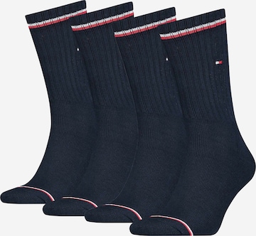 Chaussettes TOMMY HILFIGER en bleu : devant