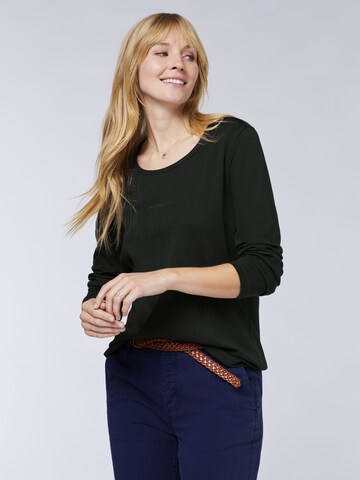 Polo Sylt Shirt in Schwarz: Vorderseite