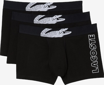LACOSTE Bokserishortsit värissä musta: etupuoli
