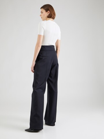 Wide Leg Pantalon à plis 'Himia' HUGO en bleu