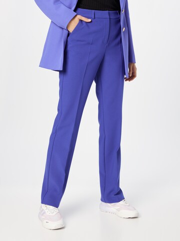 COMMA Wide leg Pleated Pants in Purple: front