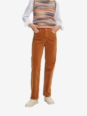 Regular Pantalon ESPRIT en marron