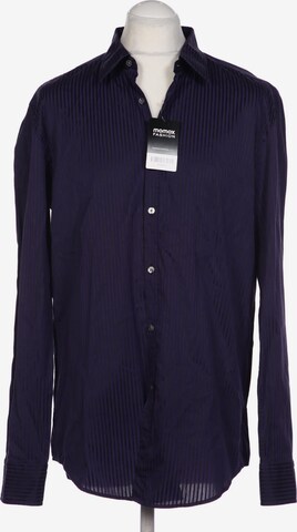 BOSS Black Button Up Shirt in XS in Purple: front