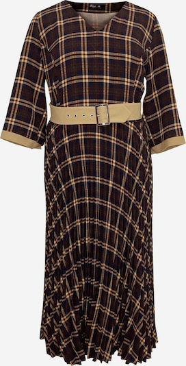 Wisell Kleid in dunkelblau / braun / dunkelgelb, Produktansicht