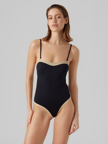 VERO MODA Balconette Swimsuit in Black: front