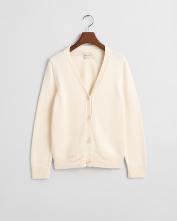 GANT Gebreid vest in Beige: voorkant
