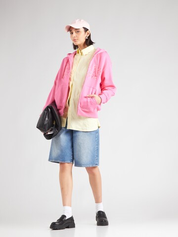 GAP Кофта на молнии 'HERITAGE' в Ярко-розовый