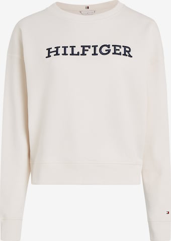 Tommy Hilfiger Curve Sweatshirt i vit: framsida