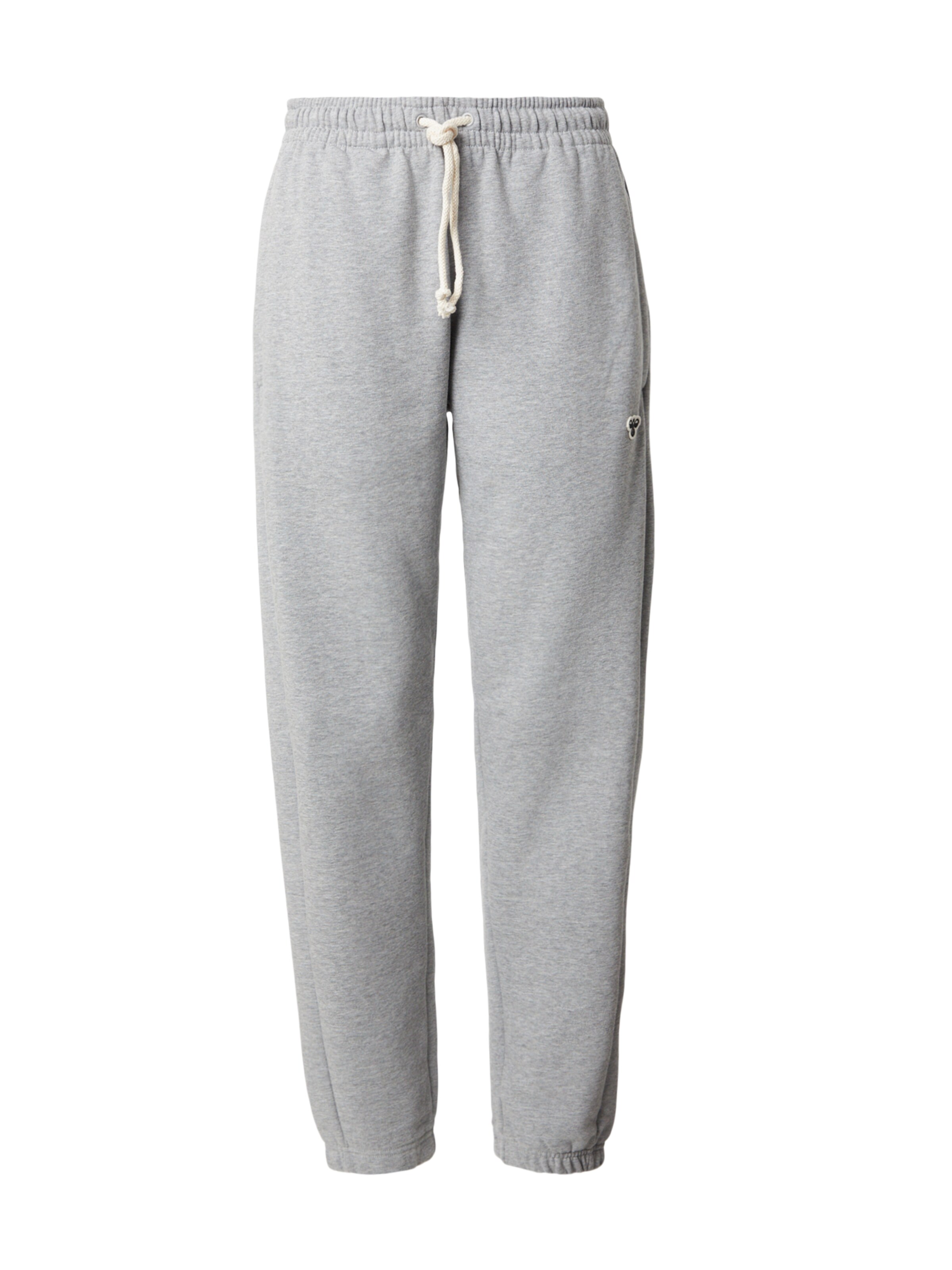 Hummel Tapered Sportbroek 'Bee' in Grijs: voorkant