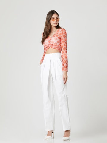 florence by mills exclusive for ABOUT YOU - Loosefit Pantalón 'Viola' en blanco