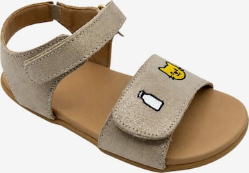LIO&Friends Sandals 'LIO&friends - Kindersandale - Mädchen - Barfußsandale - beige' in Beige: front
