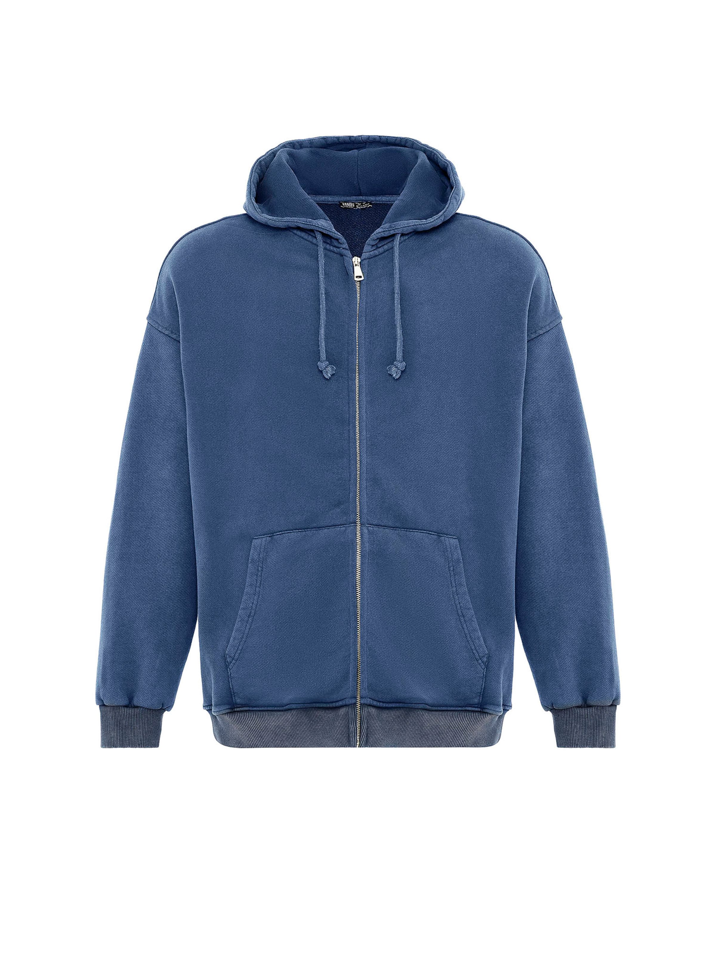 VAMOS CLO Ζακέτα φούτερ σε μπλε: μπροστά