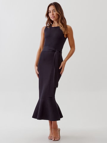 Tussah Dress 'HOLLY' in Black: front