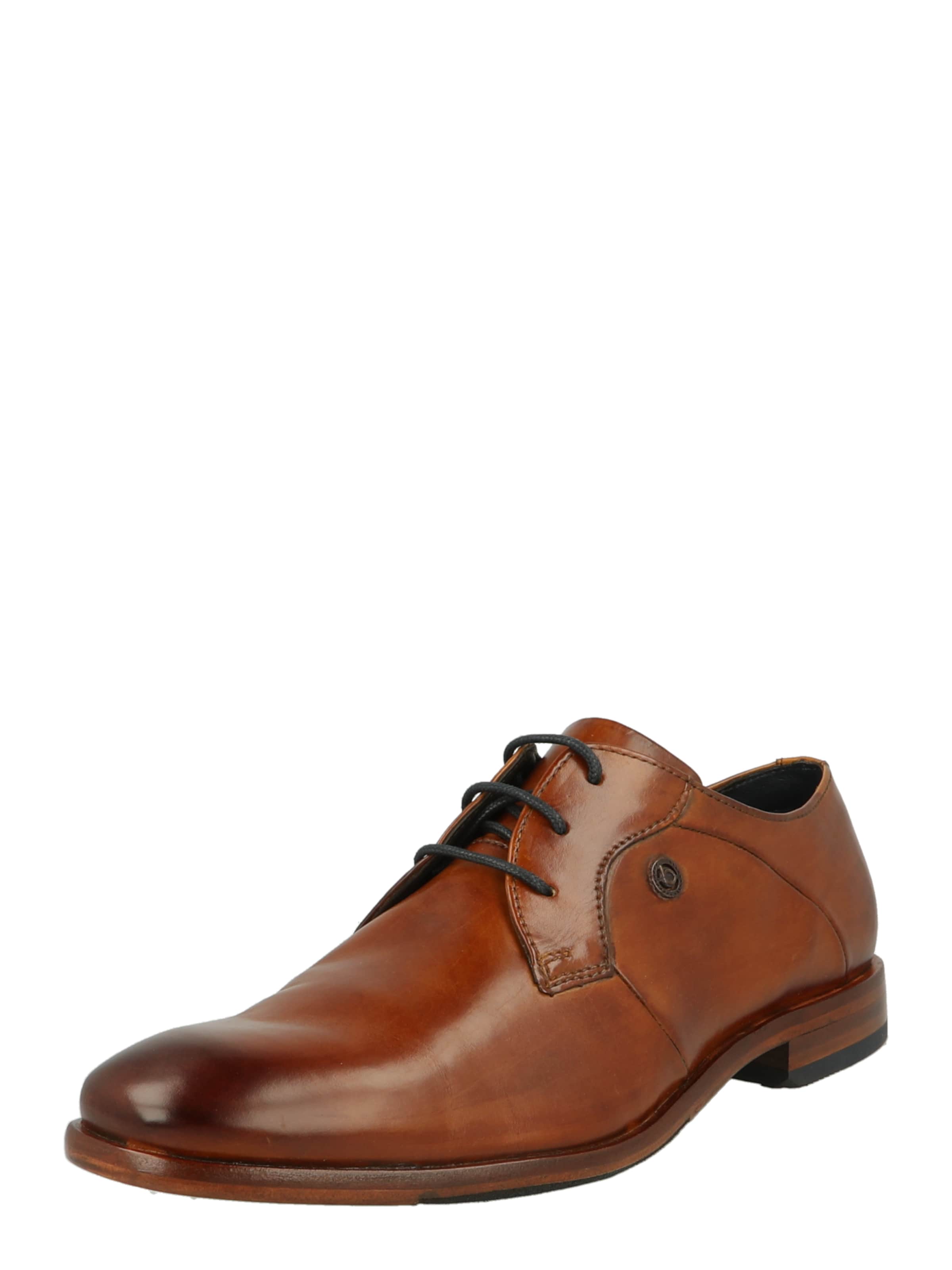 Pantofi cu șireturi 'Mansueto' de la bugatti pe maro: față