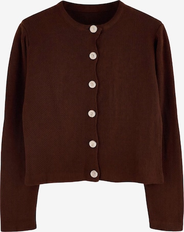 Trendyol Gebreid vest in Bruin: voorkant
