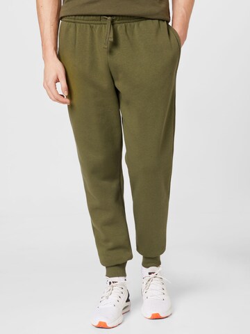 UNDER ARMOUR Tapered Sportbroek 'Rival' in Groen: voorkant